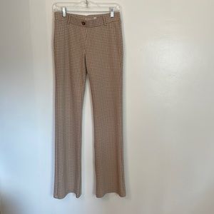 Betabrand Plaid Bootcut Yoga Dress Pants